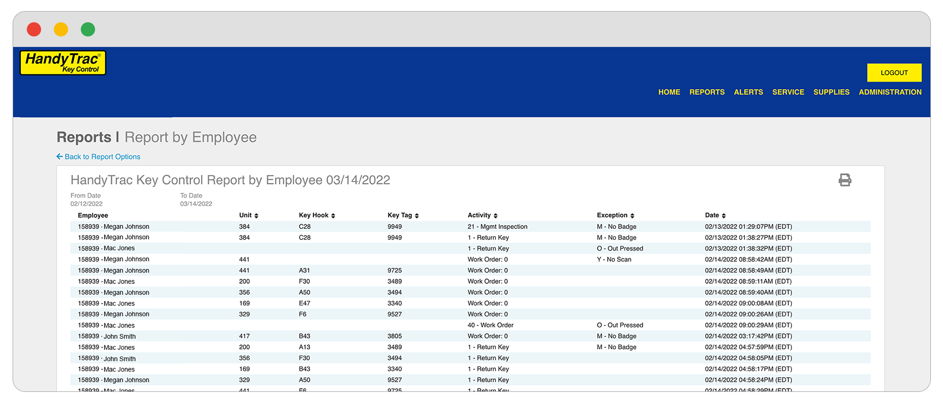 Key Control Management