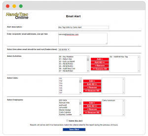 handytrac key control updates